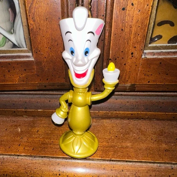 5” Disney’s Beauty And The Beast Lumiere Candlestick Figure Smiling RARE HTF - Picture 1 of 3